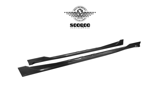 BMW X3 M50i/30i xDrive G45 2025-ON with Aftermarket Parts - Side Skirts Dry Pre-preg Carbon Fiber from SOOQOO USA