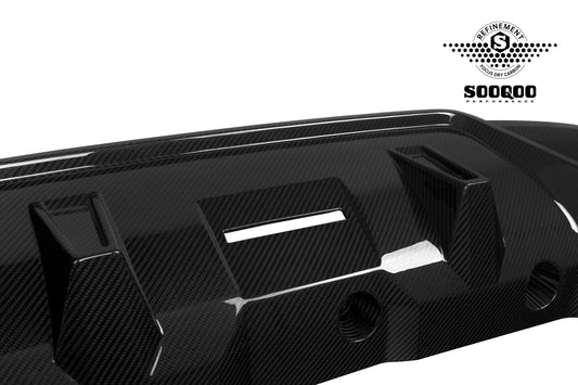BMW X3 M50i/30i xDrive G45 2025-ON with Aftermarket Parts - V1 Style Rear Diffuser Dry Pre-preg Carbon Fiber from SOOQOO USA