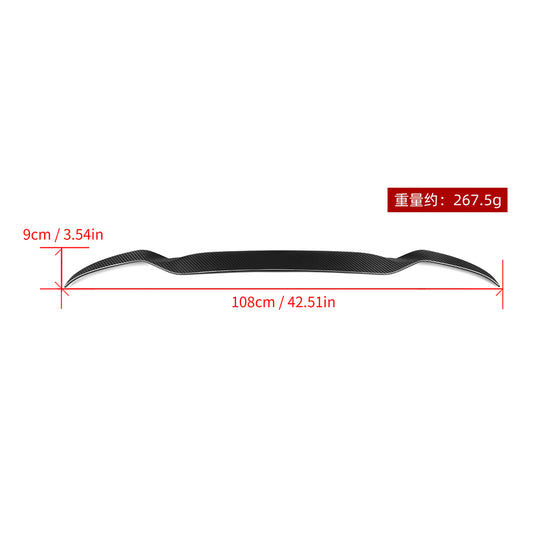 BMW X3M F97(Fits Both Pre-LCI & LCI) 2019 2020 2021 2022 2023 2024 with Aftermarket Parts - Rear Roof Spoiler?Carbon Fiber from SOOQOO USA