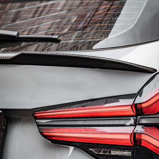BMW X3M F97 (Fits Both Pre-LCI & LCI) 2019-ON & X3 M340i s/x Drive 30i G01 (Fits Both Pre-LCI & LCI) 2019-ON with Aftermarket Parts - Rear Lip Spoiler?Carbon Fiber from SOOQOO USA