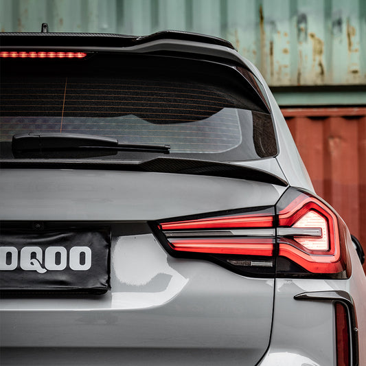 BMW X3M F97 (Fits Both Pre-LCI & LCI) 2019-ON & X3 M340i s/x Drive 30i G01 (Fits Both Pre-LCI & LCI) 2019-ON with Aftermarket Parts - Rear Lip Spoiler?Carbon Fiber from SOOQOO USA