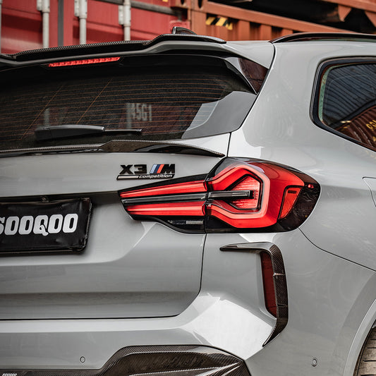 BMW X3M F97 (Fits Both Pre-LCI & LCI) 2019-ON & X3 M340i s/x Drive 30i G01 (Fits Both Pre-LCI & LCI) 2019-ON with Aftermarket Parts - Rear Lip Spoiler?Carbon Fiber from SOOQOO USA
