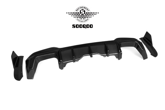 BMW X3M X3MC F97 LCI 2022 2023 2024 with Aftermarket?Parts - Rear Canards?Carbon Fiber from SOOQOO USA