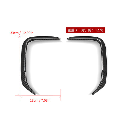 BMW X3M X3MC F97 LCI 2022 2023 2024 with Aftermarket?Parts - Rear Canards?Carbon Fiber from SOOQOO USA