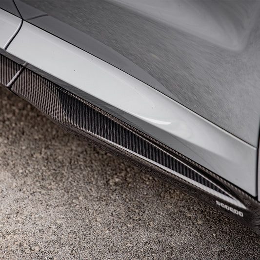 BMW X3M X3MC F97 LCI 2022-ON &?IX3 BEV G08 LCI 2022-ON with Aftermarket Parts - Side Skirts Pre-preg Carbon Fiber from SOOQOO USA