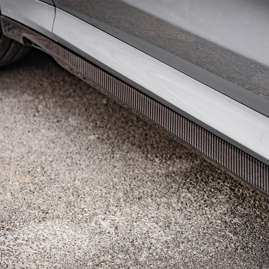 BMW X3M X3MC F97 LCI 2022-ON &?IX3 BEV G08 LCI 2022-ON with Aftermarket Parts - Side Skirts Pre-preg Carbon Fiber from SOOQOO USA
