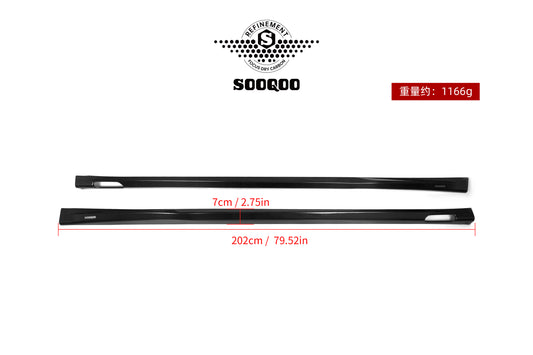 BMW X3M X3MC F97 LCI 2022-ON &?IX3 BEV G08 LCI 2022-ON with Aftermarket Parts - Side Skirts Pre-preg Carbon Fiber from SOOQOO USA