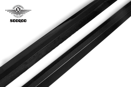 BMW X3M X3MC F97 LCI 2022-ON &?IX3 BEV G08 LCI 2022-ON with Aftermarket Parts - Side Skirts Pre-preg Carbon Fiber from SOOQOO USA