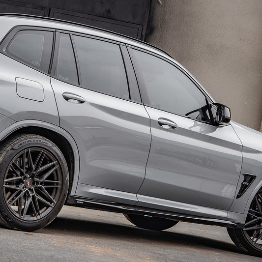 BMW X3M X3MC F97 LCI 2022-ON &?IX3 BEV G08 LCI 2022-ON with Aftermarket Parts - Side Skirts Pre-preg Carbon Fiber from SOOQOO USA