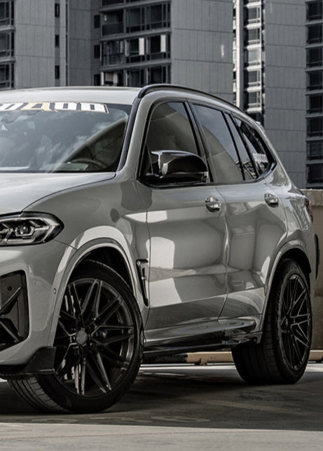 BMW X3M X3MC F97 LCI 2022-ON &?IX3 BEV G08 LCI 2022-ON with Aftermarket Parts - Side Skirts Pre-preg Carbon Fiber from SOOQOO USA