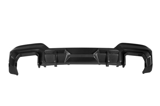 BMW X3 s/x Drive30 G01 LCI 2022-ON &?IX3 BEV G08 LCI 2022-ON & X3 M40 G01 LCI 2022-ON with Aftermarket Parts - Rear Diffuser & Canards Pre-preg Carbon Fiber from SOOQOO USA