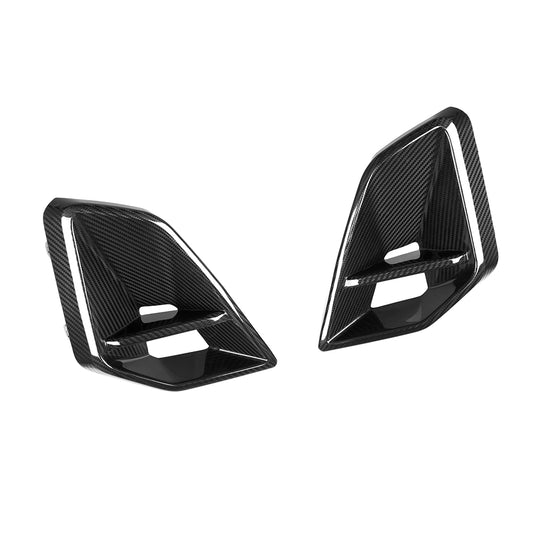 BMW X5 M60i s/x Drive 40i xDrive 50e G05 LCI 2024-ON with Aftermarket Parts - Front Bumper Vent Valences Trim?Carbon Fiber from SOOQOO USA