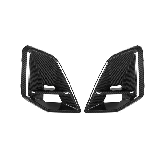 BMW X5 M60i s/x Drive 40i xDrive 50e G05 LCI 2024-ON with Aftermarket Parts - Front Bumper Vent Valences Trim?Carbon Fiber from SOOQOO USA