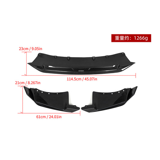 BMW X5 M60i s/x Drive 40i xDrive 50e G05 LCI 2024-ON with Aftermarket Parts - Front Lip?Carbon Fiber from SOOQOO USA