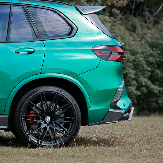 BMW X5M X5MC F95 LCI 2024-ON with Aftermarket Parts - Rear Canards?Carbon Fiber from SOOQOO USA