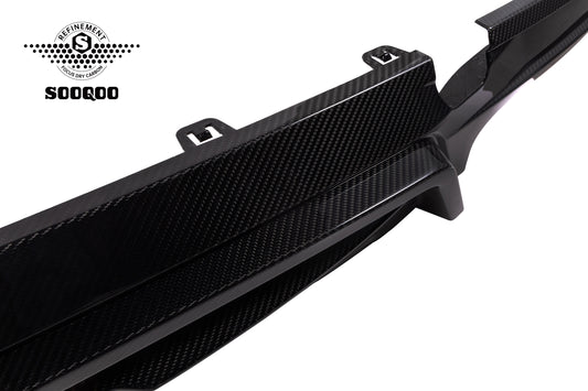 BMW X5M X5MC F95 LCI 2024-ON with Aftermarket Parts - Without & With Light Rear Diffuser Carbon Fiber from?SOOQOO USA