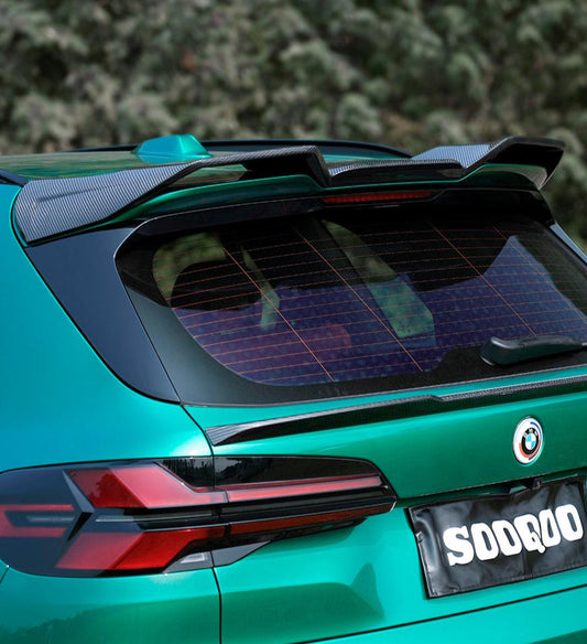 BMW X5M X5MC F95 LCI 2024-ON with Aftermarket Parts - Rear Roof Spoiler?Carbon Fiber from SOOQOO USA