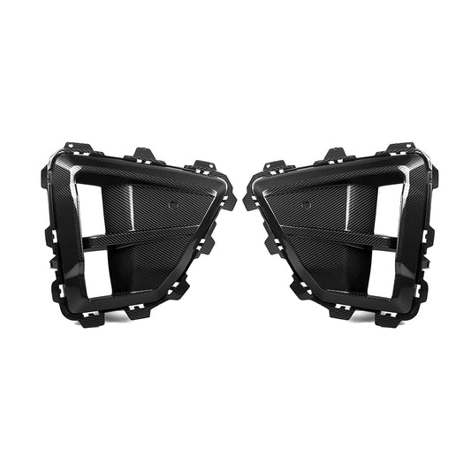 BMW X5M X5MC F95 LCI 2024-ON & X6M X6MC F96 LCI 2024-ON with Aftermarket Parts - Front Bumper Intake Vents?Carbon Fiber from SOOQOO USA