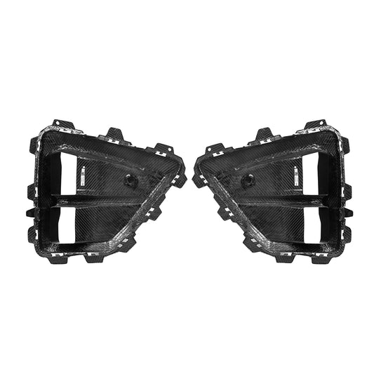 BMW X5M X5MC F95 LCI 2024-ON & X6M X6MC F96 LCI 2024-ON with Aftermarket Parts - Front Bumper Intake Vents?Carbon Fiber from SOOQOO USA