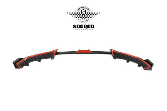 BMW X6 M60I xDrive40i (with M-Package) G06 Pre-LCI 2020 2021 2022 2023 with Aftermarket Parts - Front Lip Dry Pre-preg Carbon Fiber from SOOQOO USA