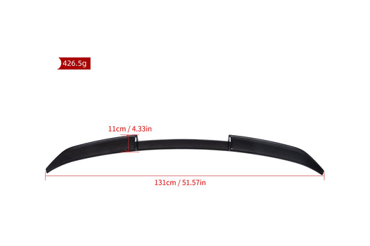 BMW X6 M60i M50i s/x Drive40/e G06 (Fits Both Pre-LCI & LCI) 2020-ON & X6M X6MC F96 (Fits Both Pre-LCI & LCI) 2020-ON with Aftermarket Parts - MP Style Rear Lip Spoiler Carbon Fiber from SOOQOO USA