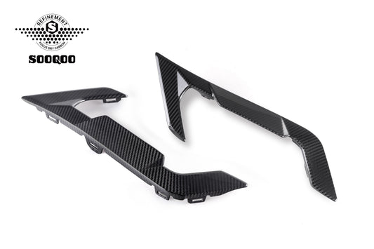 BMW X6M X6MC F96 LCI 2024-ON with Aftermarket Parts - Fender Vents Trims Replacements Dry Pre-preg Carbon Fiber from SOOQOO USA