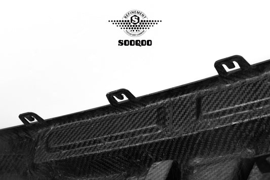 BMW X6M X6MC F96 (Fits Both Pre-LCI & LCI) 2020-ON with Aftermarket Parts - V2 Rear Diffuser Dry Pre-preg Carbon Fiber from SOOQOO USA