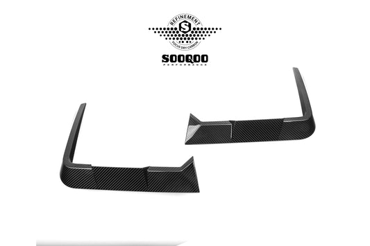 BMW XM G09 2023-ON with Aftermarket Parts - Rear Canards Dry Pre-preg Carbon Fiber from SOOQOO USA