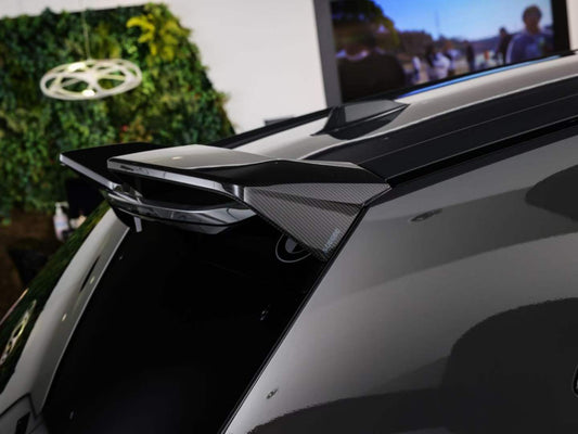 BMW XM G09 2023-ON with Aftermarket Parts - Rear Roof Spoiler Dry Pre-preg Carbon Fiber from SOOQOO USA