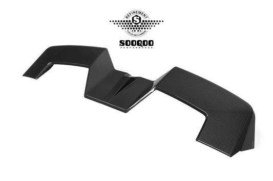 BMW XM G09 2023-ON with Aftermarket Parts - Rear Roof Spoiler Dry Pre-preg Carbon Fiber from SOOQOO USA