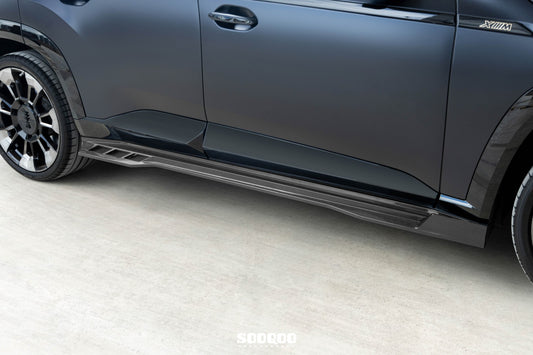 BMW XM G09 2023-ON with Aftermarket Parts - Side Skirts Dry Pre-preg Carbon Fiber from SOOQOO USA