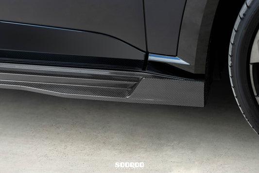 BMW XM G09 2023-ON with Aftermarket Parts - Side Skirts Dry Pre-preg Carbon Fiber from SOOQOO USA