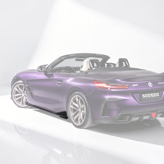 BMW Z4 G29 M40i / sDrive30i Pre-LCI & LCI 2019-ON with Aftermarket Parts - Side Skirts Dry Pre-preg Carbon Fiber from SOOQOO USA