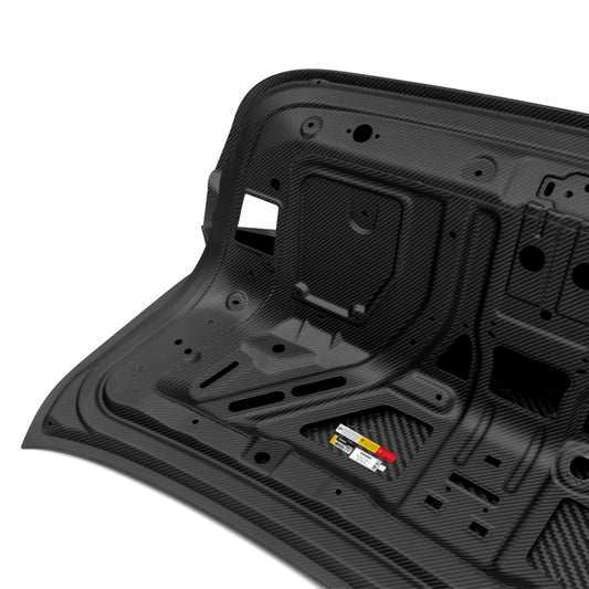 BMW M4 G82 2021-ON & 4 Series G22 430i M440i 2020-ON with Aftermarket Parts - V1 Rear Trunk Dry Pre-preg Carbon Fiber from SOOQOO USA