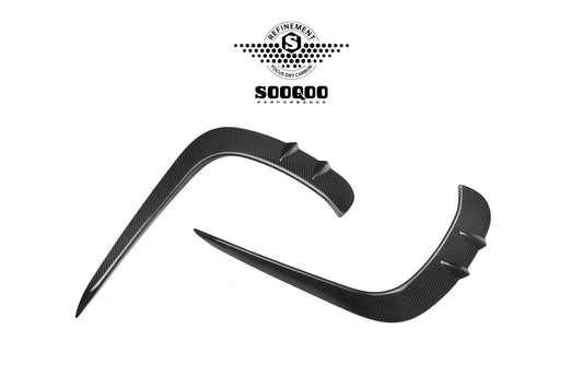 Mercedes Benz CLE-Class AMG CLE 53 C236 A236 2024-ON with Aftermarket Parts - Front Canards Dry Pre-preg Carbon Fiber from SOOQOO USA