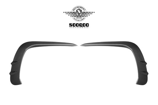Mercedes Benz CLE-Class AMG CLE 53 C236 A236 2024-ON with Aftermarket Parts - Front Canards Dry Pre-preg Carbon Fiber from SOOQOO USA