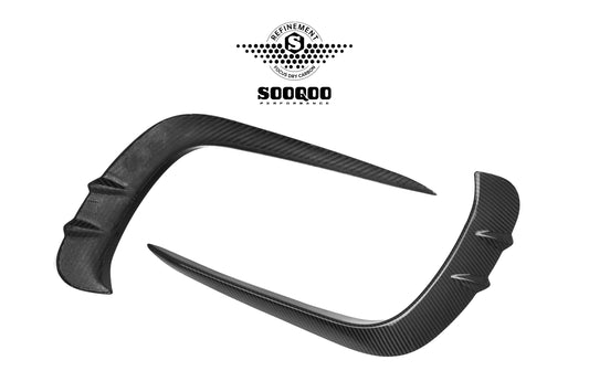 Mercedes Benz CLE-Class AMG CLE 53 C236 A236 2024-ON with Aftermarket Parts - Front Canards Dry Pre-preg Carbon Fiber from SOOQOO USA