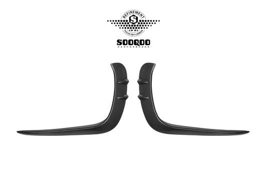 Mercedes Benz CLE-Class AMG CLE 53 C236 A236 2024-ON with Aftermarket Parts - Front Canards Dry Pre-preg Carbon Fiber from SOOQOO USA