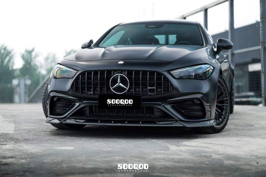 Mercedes Benz CLE-Class AMG CLE 53 C236 A236 2024-ON with Aftermarket Parts - Front Canards Dry Pre-preg Carbon Fiber from SOOQOO USA