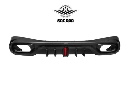 Mercedes Benz CLE-Class AMG CLE 53 / 450 / 300 C236 A236 2024-ON with Aftermarket Parts - With Light Rear Diffuser Dry Pre-preg Carbon Fiber from SOOQOO USA