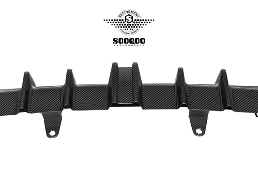 Mercedes Benz CLE-Class AMG CLE 53 / 450 / 300 C236 A236 2024-ON with Aftermarket Parts - With Light Rear Diffuser Dry Pre-preg Carbon Fiber from SOOQOO USA
