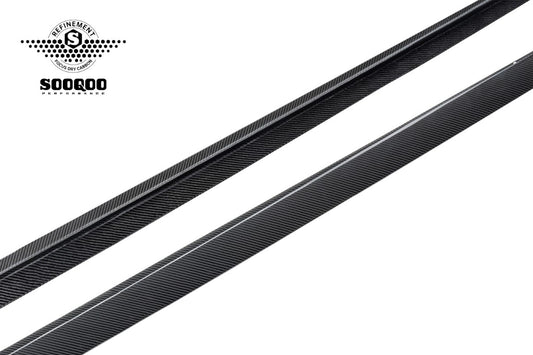 Mercedes Benz CLE-Class AMG CLE 53 / 450 / 300 C236 A236 2024-ON with Aftermarket Parts - Side Skirts Dry Pre-preg Carbon Fiber from SOOQOO USA