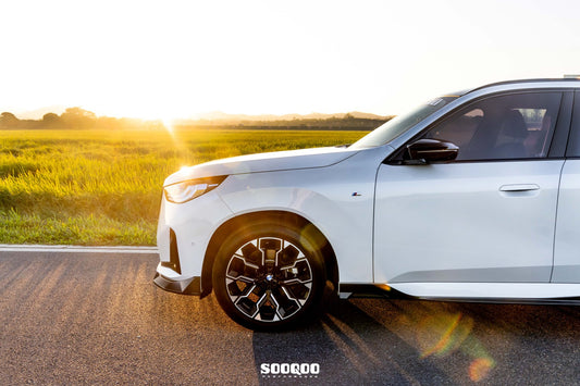 BMW X3 M50i/30i xDrive G45 2025-ON with Aftermarket Parts - Side Skirts Dry Pre-preg Carbon Fiber from SOOQOO USA