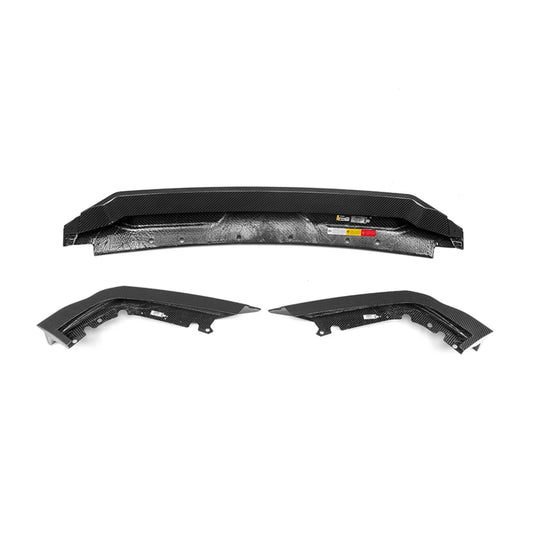 BMW X5M X5MC F95 Pre-LCI 2020 2021 2022 2023 with Aftermarket Parts - Front Lip Dry Pre-preg Carbon Fiber from SOOQOO USA