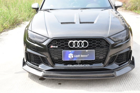 SPECTER PLUS V2 Front Lip for Audi RS3 8V.5 2018-2020 Carbon Fiber/FRP