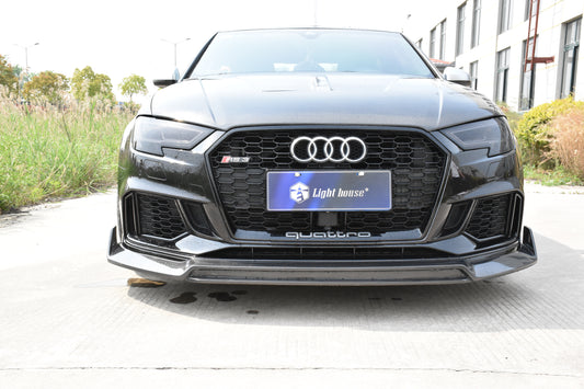 SPECTER PLUS V2 Front Lip for Audi RS3 8V.5 2018-2020 Carbon Fiber/FRP