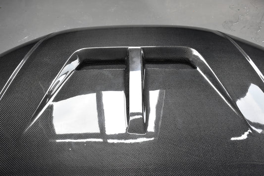 Audi RS3 8V.5 2018 2019 2020 with Aftermarket Parts - Hood Carbon Fiber / FRP from SPECTER PLUS