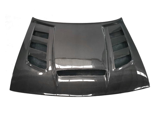 Dodge Challenger Base SXT SRT8 392 GT R/T Hellcat Redeye Jailbreak Demon 2008 2009 2010 2011 2012 2013 2014 2015 2016 2017 2018 2019 2020 2021 2022 2023 with Aftermarket Parts - V3 Hood Carbon Fiber/FRP from SPECTER PLUS