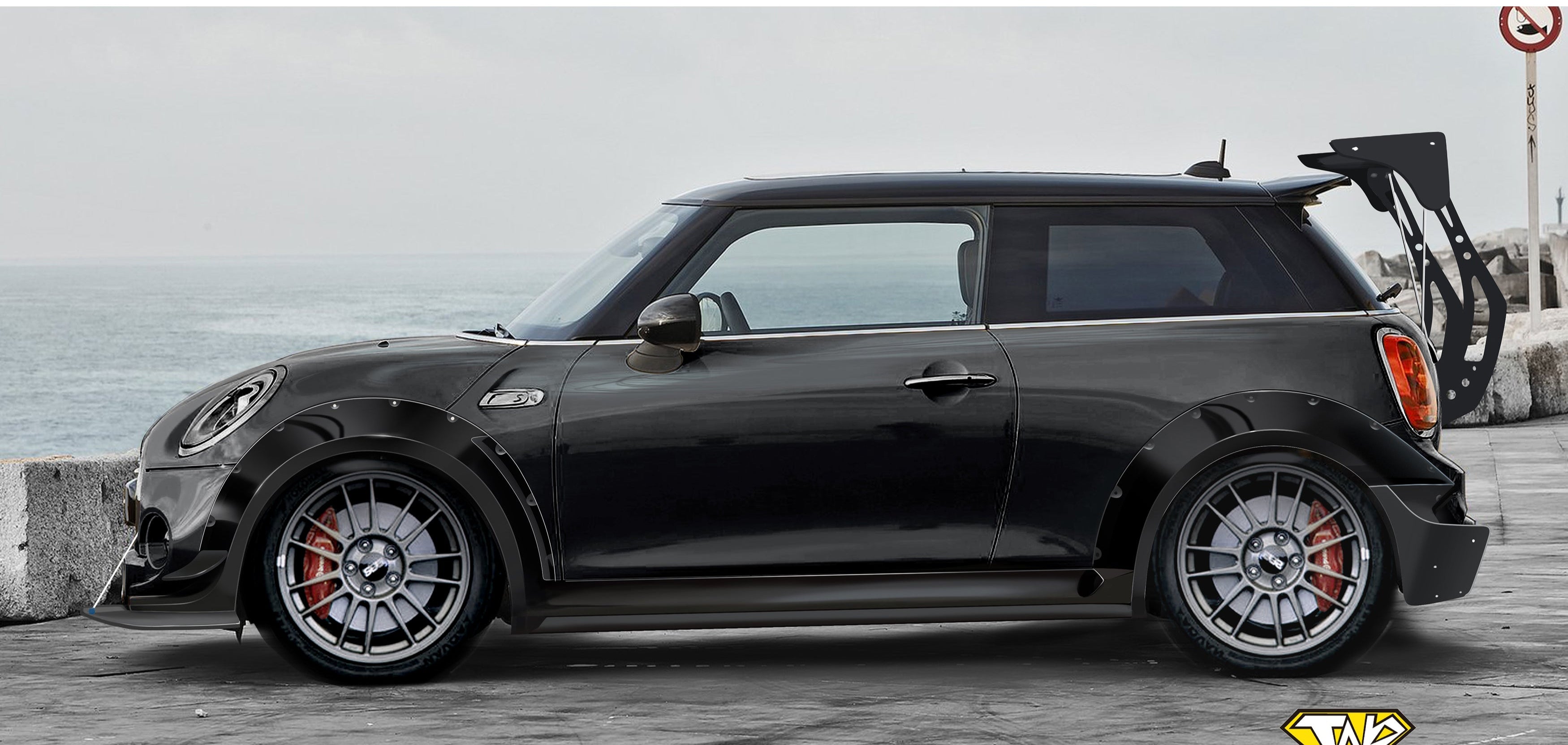 TURBO ボディボード MINI COOPER MINI Cooper JCW S Base F56 Aftermarket Parts - SPECTER PLUS