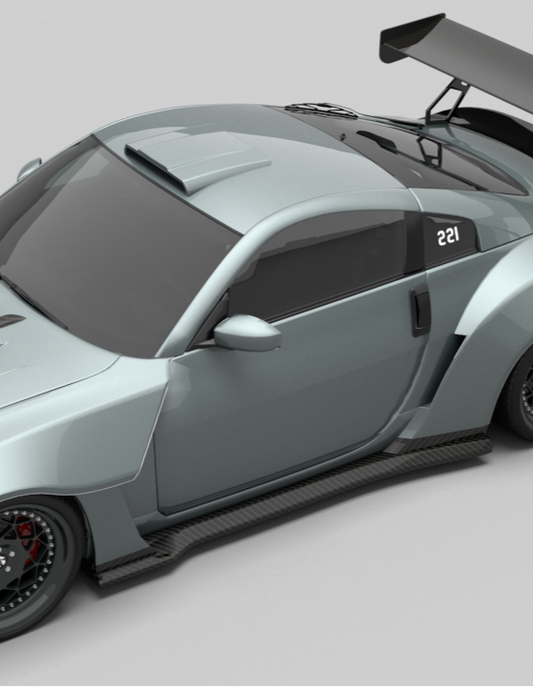Nissan 350Z Nismo Performance Anniversary Grand Touring Base Fairlady Z Z33 2003 2004 2005 2006 2007 2008 2009 with Aftermarket Parts - Side Skirts Carbon Fiber / FRP from SPECTER PLUS